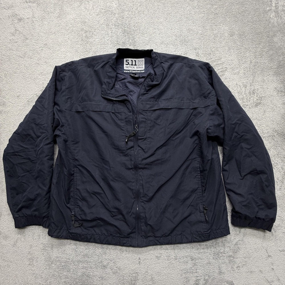 5.11 Tactical Series‎ Jacket Mens XL Dark Navy Blue Full Zip Windbreaker Lite